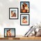 8x10 Picture Frames Set of 4, Display Pictures 5x7 with Mat or 8x10 without Mat, Engineered Wood with Shatter Resistant Plexiglass, Wall Gallery Photo Frames for Wall or Tabletop, Black
